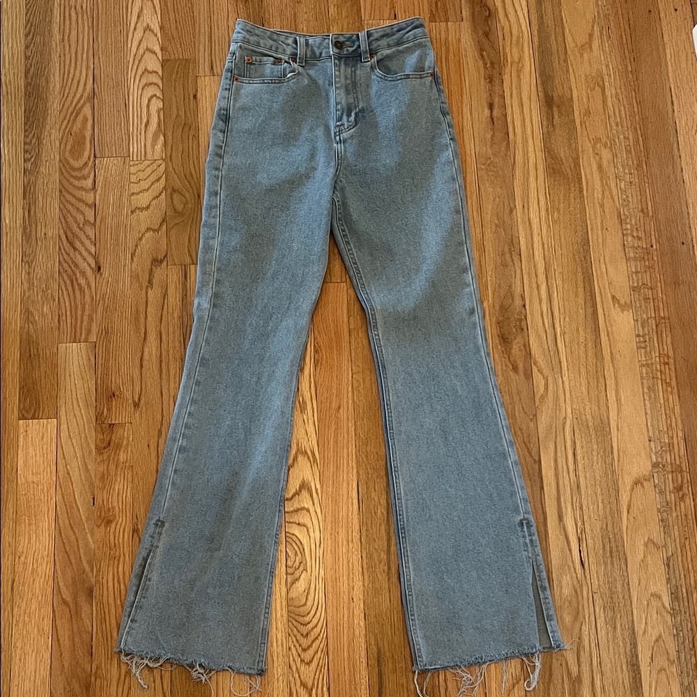 Motel Rocks Light Blue Flare Jeans